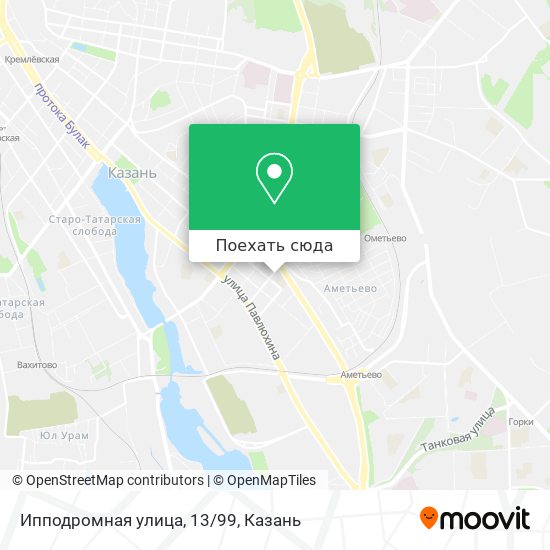 Карта Ипподромная улица, 13/99