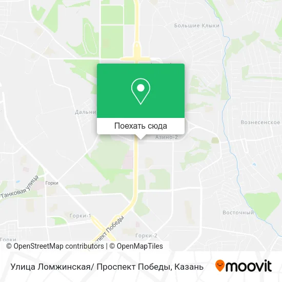 Карта Улица Ломжинская/ Проспект Победы