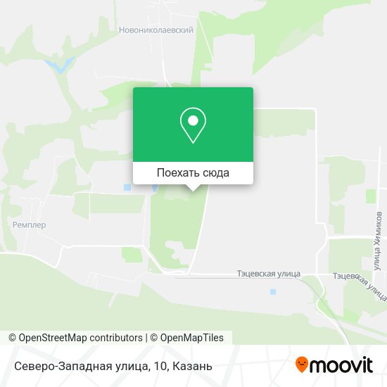 Карта Северо-Западная улица, 10