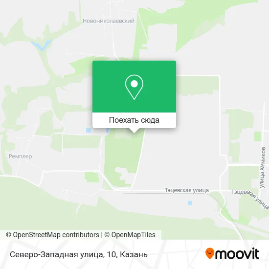 Карта Северо-Западная улица, 10