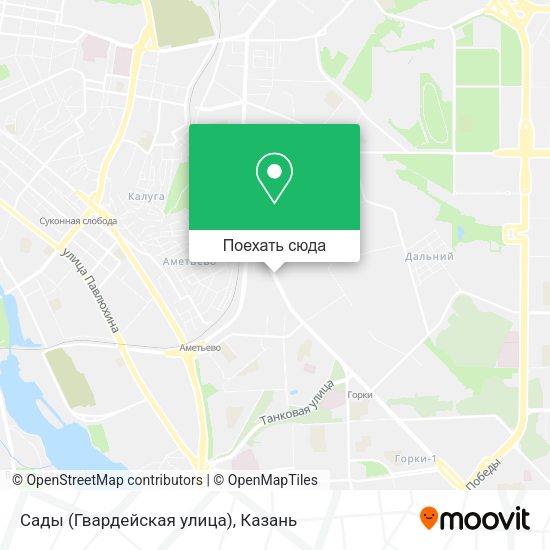 Карта Сады (Гвардейская улица)