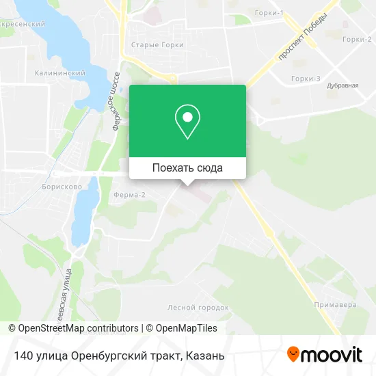 Карта 140 улица Оренбургский тракт