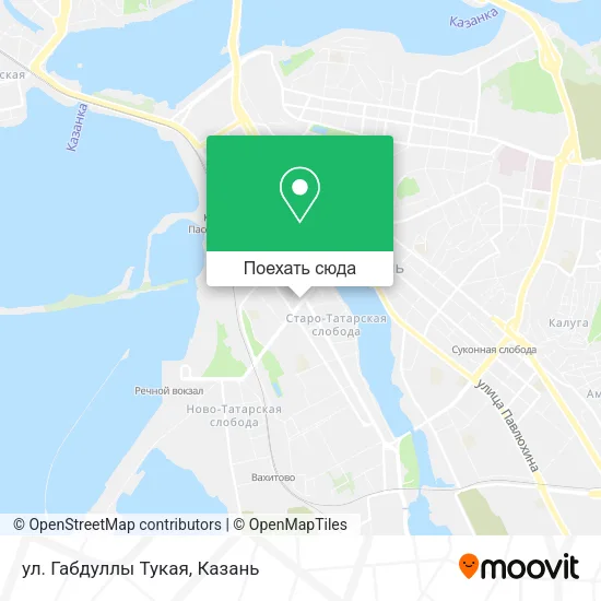 Карта ул. Габдуллы Тукая