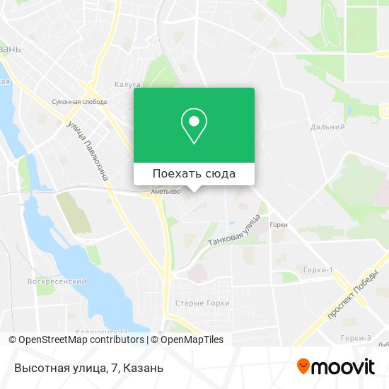 Карта Высотная улица, 7