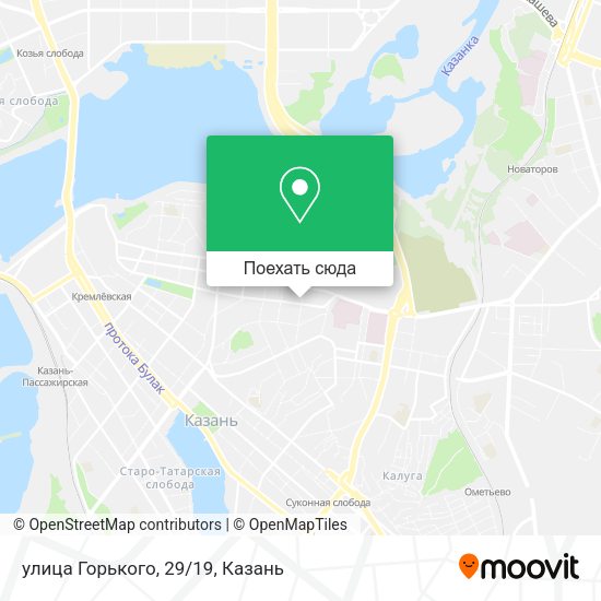 Карта улица Горького, 29/19