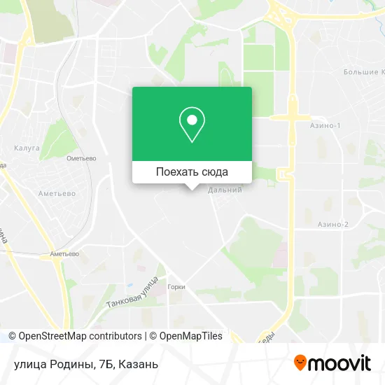 Карта улица Родины, 7Б
