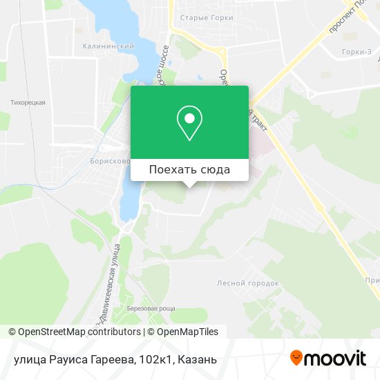 Карта улица Рауиса Гареева, 102к1