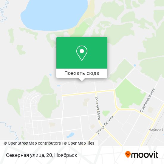 Карта Северная улица, 20
