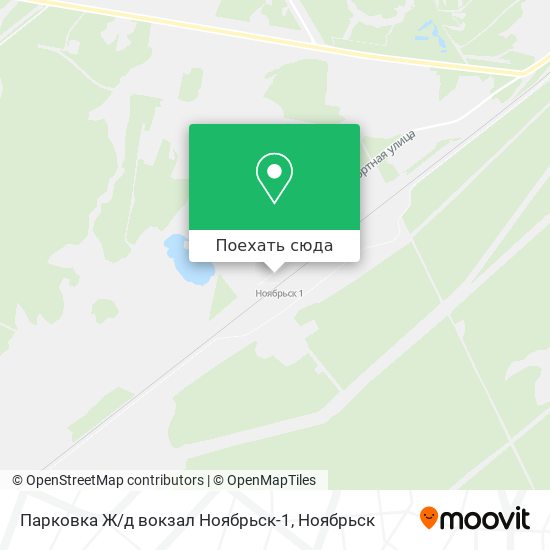 Карта Парковка Ж/д вокзал Ноябрьск-1