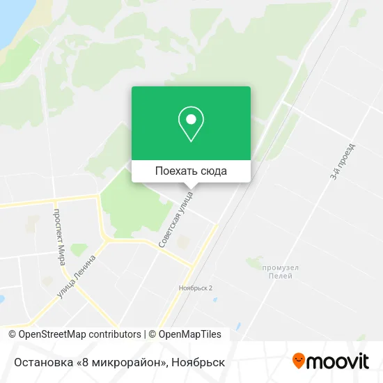 Карта Остановка «8 микрорайон»