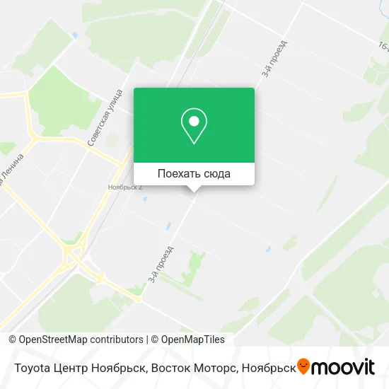 Карта Toyota Центр Ноябрьск, Восток Моторс