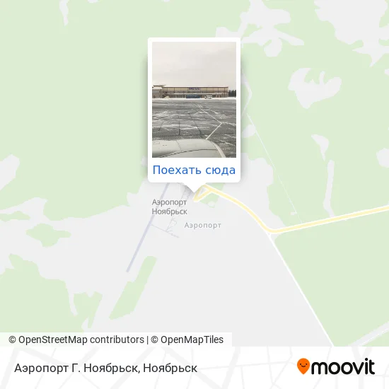 Карта Аэропорт Г. Ноябрьск