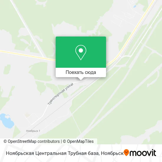 Карта Ноябрьская Центральная Трубная база