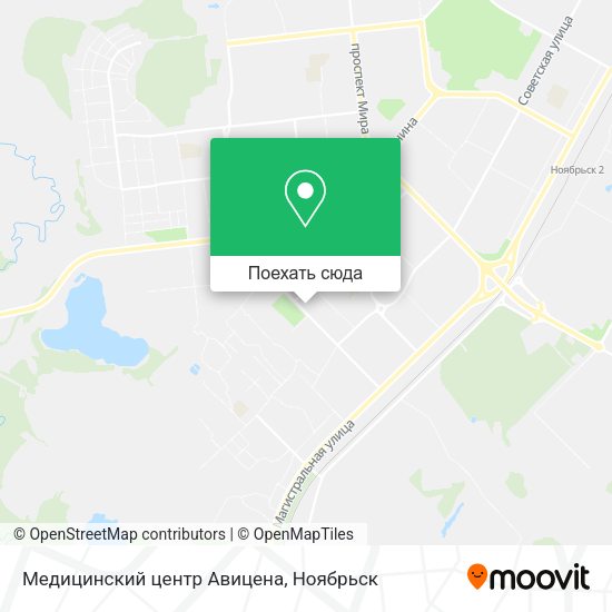 Карта Медицинский центр Авицена