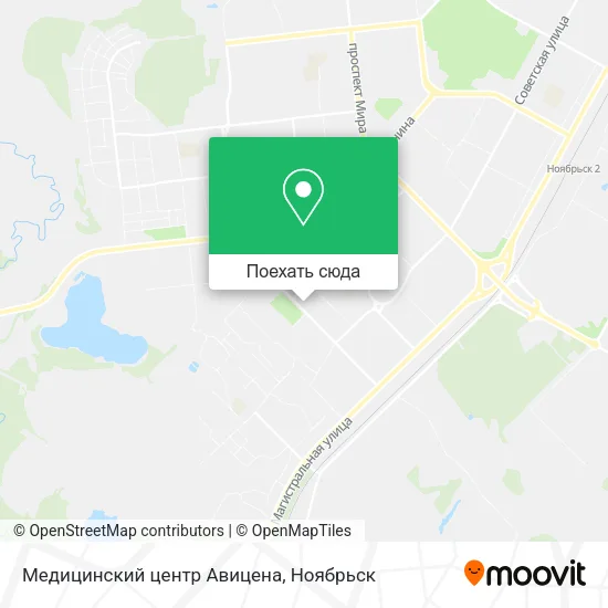 Карта Медицинский центр Авицена