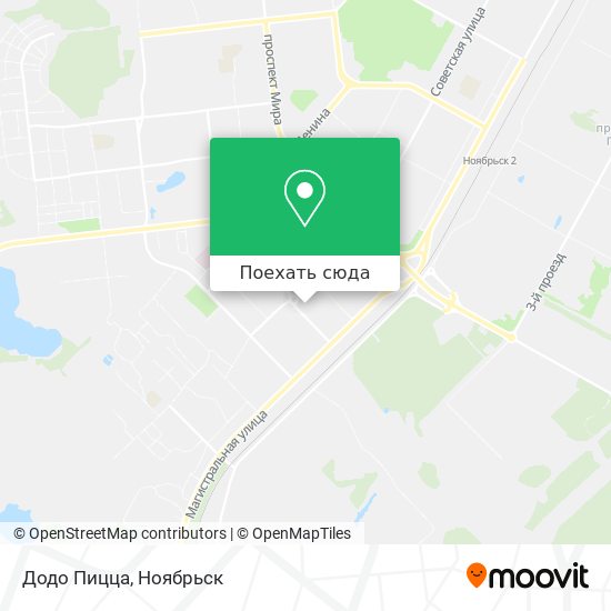 Карта Додо Пицца