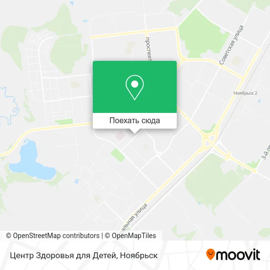 Карта Центр Здоровья для Детей