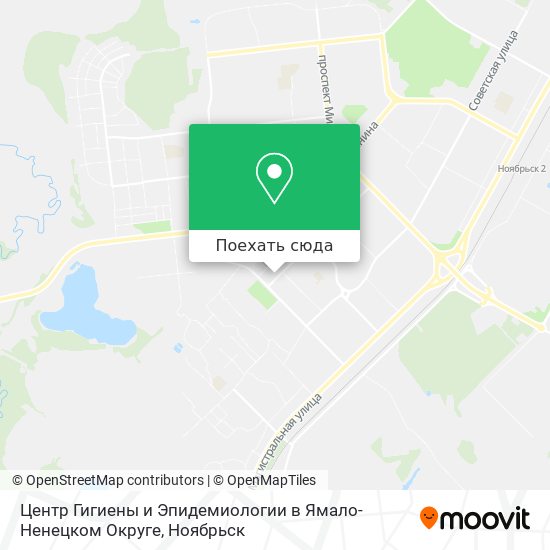 Карта Центр Гигиены и Эпидемиологии в Ямало-Ненецком Округе