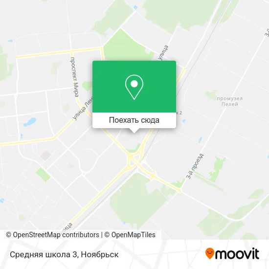 Карта Средняя школа 3