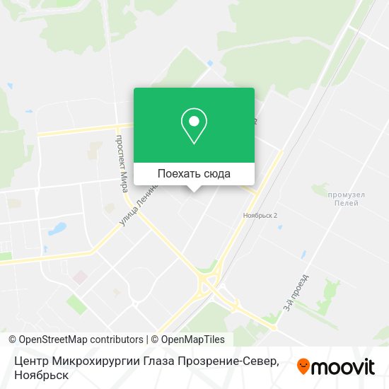 Карта Центр Микрохирургии Глаза Прозрение-Север