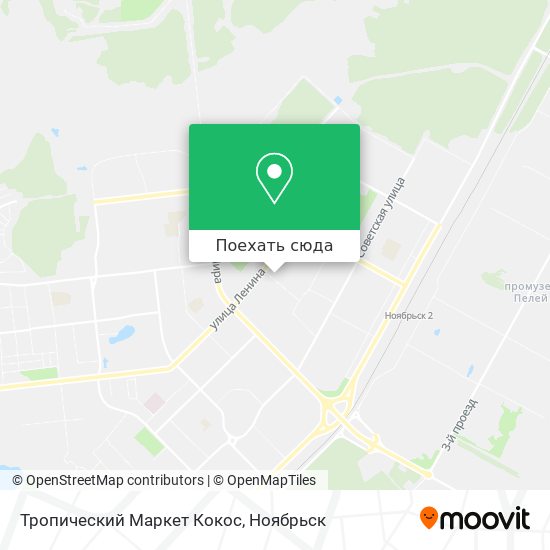 Карта Тропический Маркет Кокос