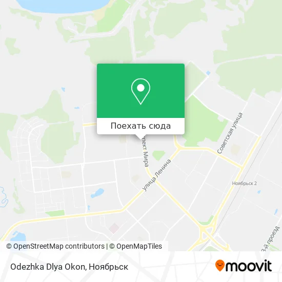 Карта Odezhka Dlya Okon
