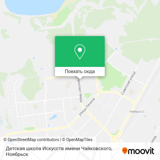 Карта Детская школа Искусств имени Чайковского