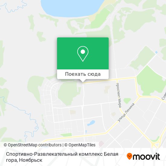 Карта Спортивно-Развлекательный комплекс Белая гора