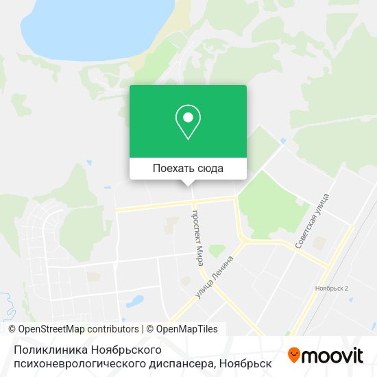 Карта Поликлиника Ноябрьского психоневрологического диспансера