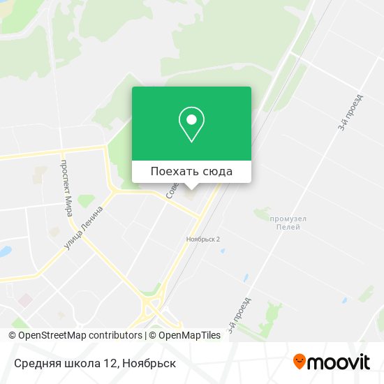 Карта Средняя школа 12