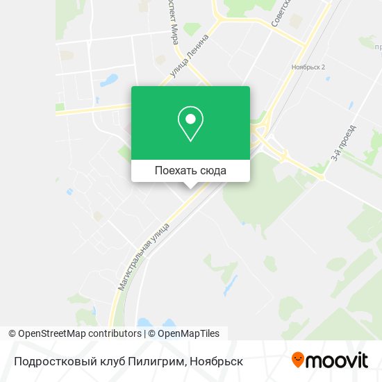 Карта Подростковый клуб Пилигрим