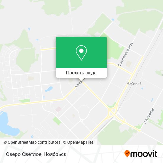 Карта Озеро Светлое