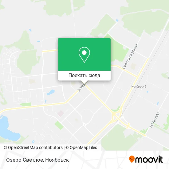 Карта Озеро Светлое