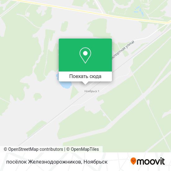 Карта посёлок Железнодорожников