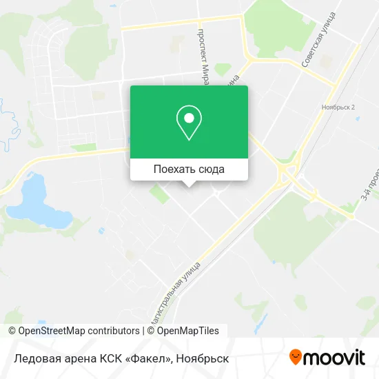 Карта Ледовая арена КСК «Факел»