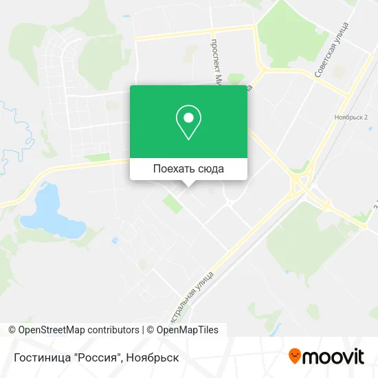 Карта Гостиница "Россия"