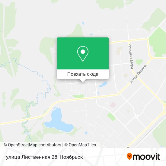 Карта улица Лиственная 28