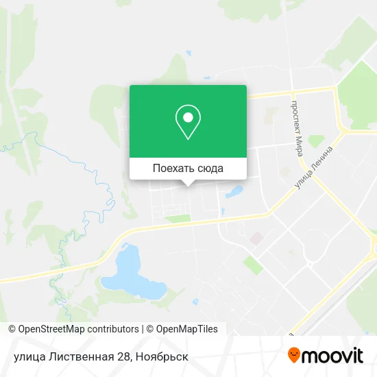 Карта улица Лиственная 28