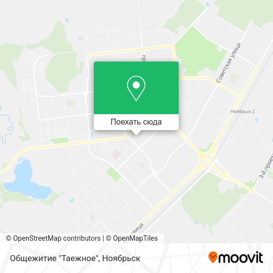 Карта Общежитие "Таежное"