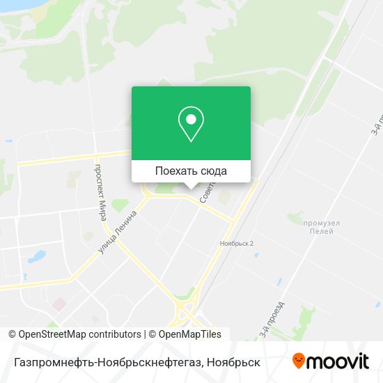 Карта Газпромнефть-Ноябрьскнефтегаз