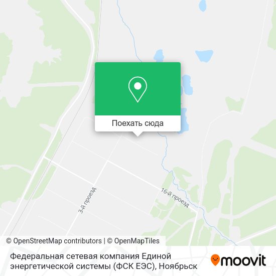 Карта Федеральная сетевая компания Единой энергетической системы (ФСК ЕЭС)