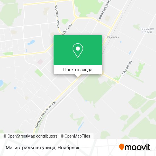 Карта Магистральная улица