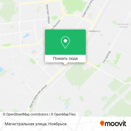 Карта Магистральная улица