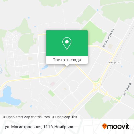 Карта ул. Магистральная, 111б