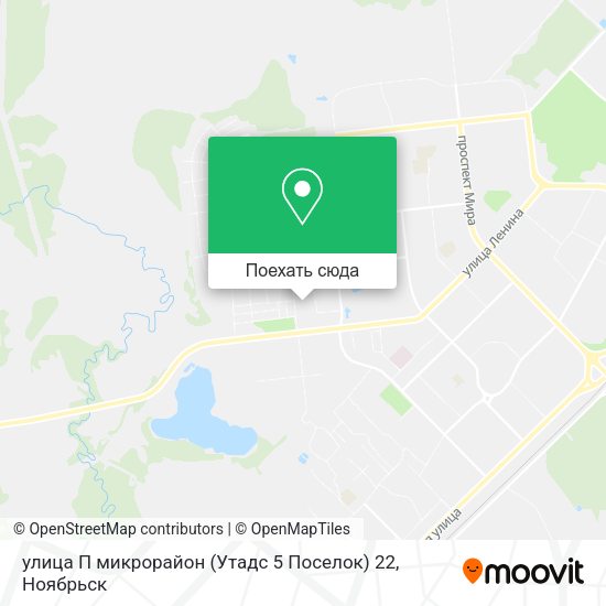 Карта улица П микрорайон (Утадс 5 Поселок) 22