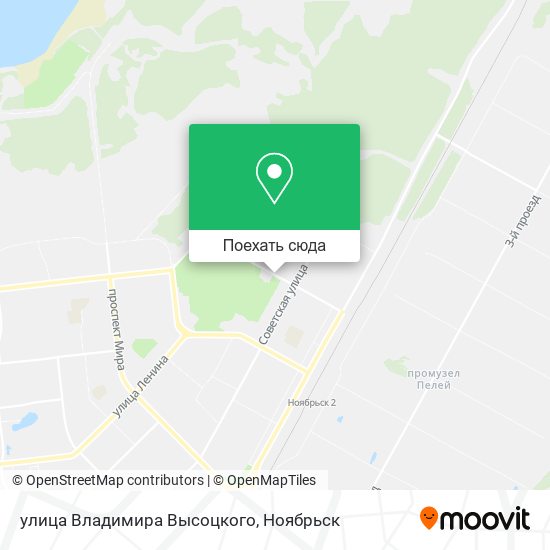 Карта улица Владимира Высоцкого