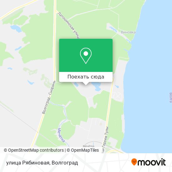 Карта улица Рябиновая