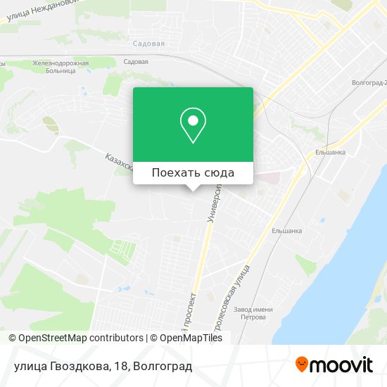 Карта улица Гвоздкова, 18