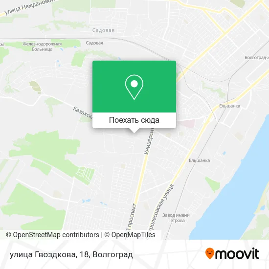 Карта улица Гвоздкова, 18