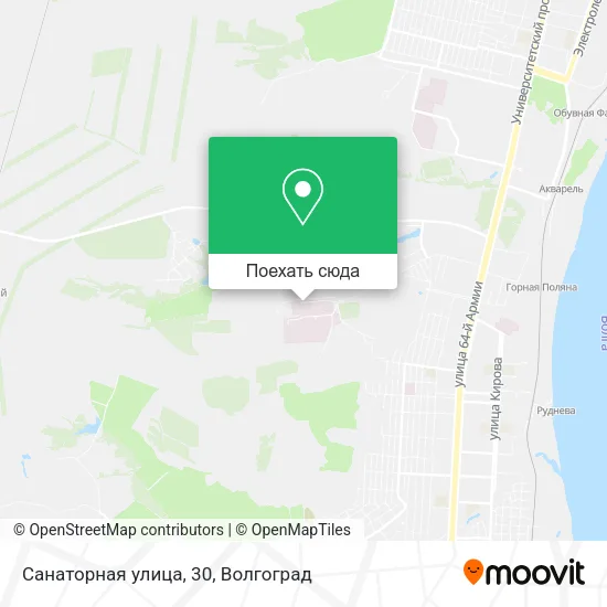 Карта Санаторная улица, 30